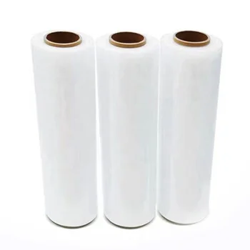 Stretch Film Roll Industry Custom Colors Transparent Lldpe Clear Paper Core Product Packing Pallet Wrapping PE Stretch Film