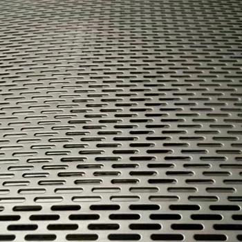 High quality perforated metal plates for flat long hole decoration and screening