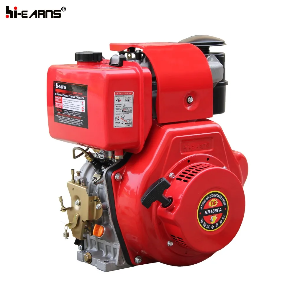 12HP одноцилиндровый новейший тип дизельный двигатель 188FA для продажи