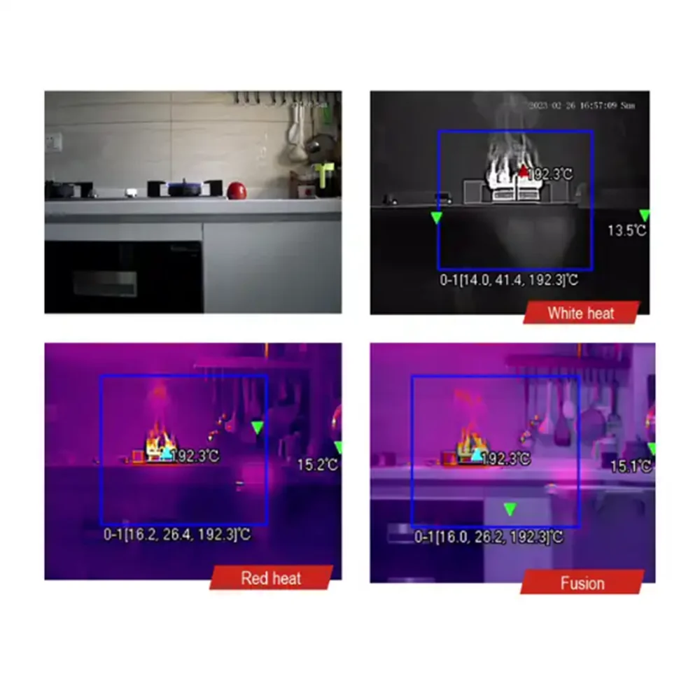 5 Megapixel Ip Thermal Camera for  Smoke / Fire Detection Temperature Measurement Spectrum Network Camera