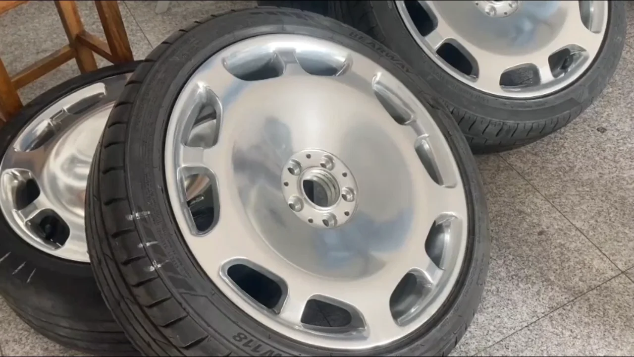 30inch abrasive aluminum truck wheel vibratory polishing machine for