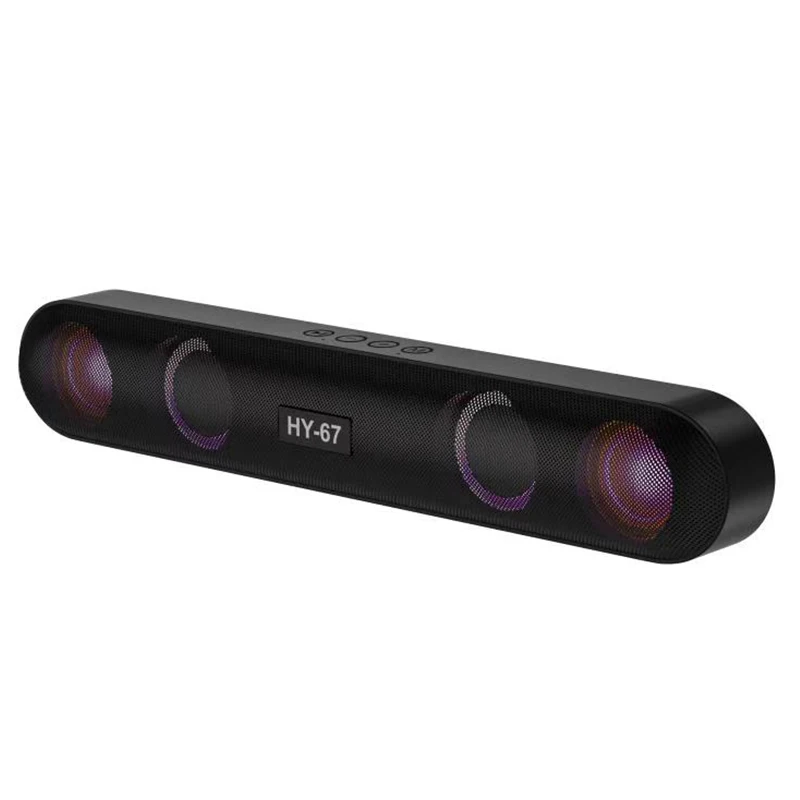 HY67 Smart Surround Speaker Mini With Microphone Wireless Home Theatre System TV Sound Bar With Subwoofer Bluetooth Speaker