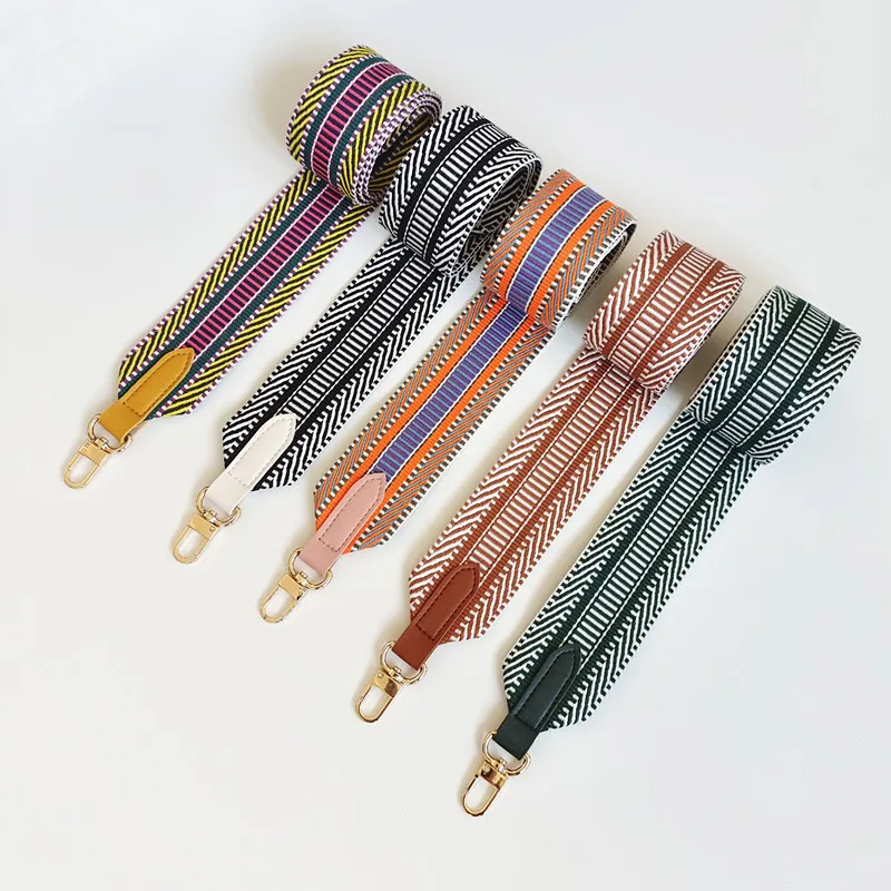 Fashion Changeable Bag Strap Nylon Leather Bag Straps Custom Logo