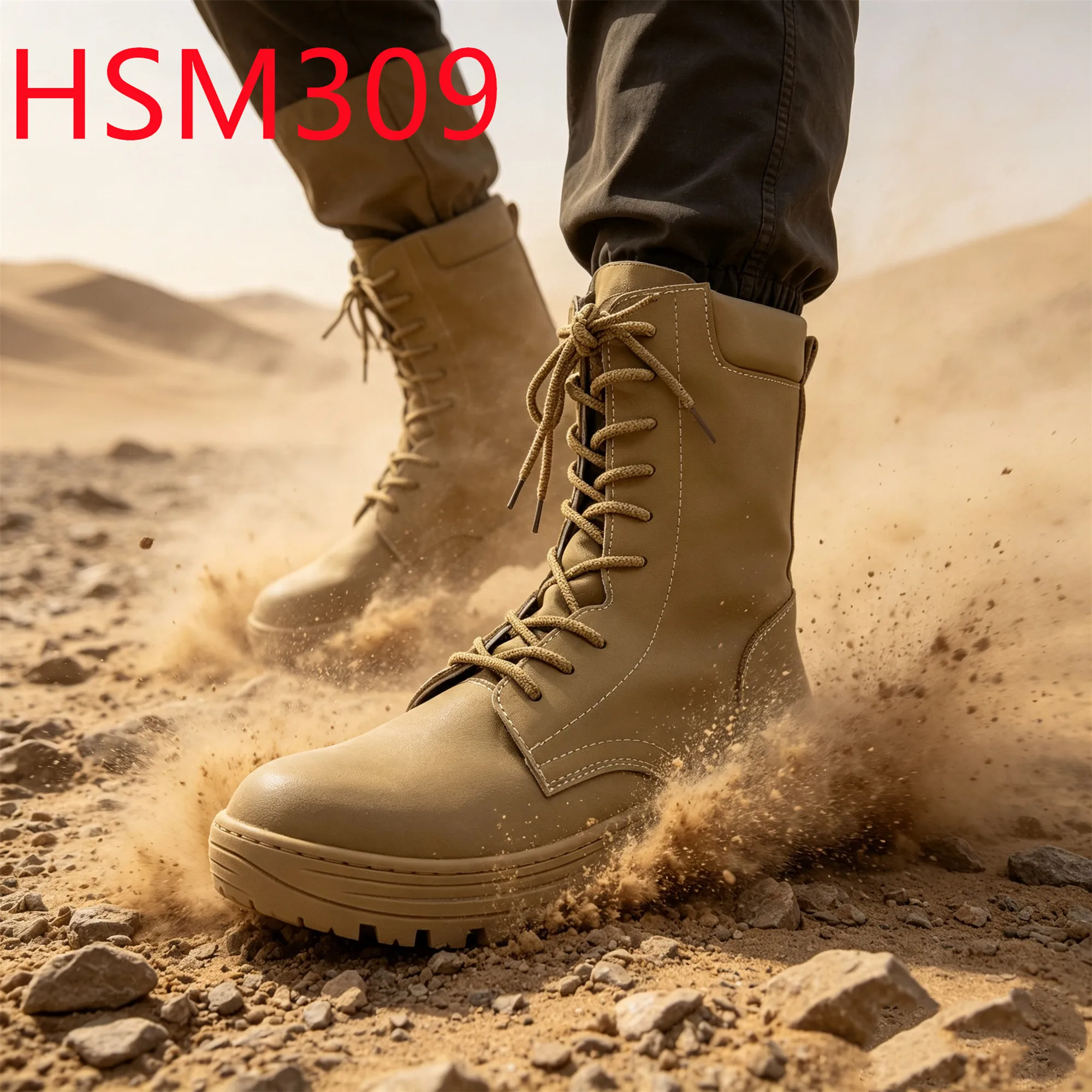 HY,Base Training Reinforced Stitching Rubber Sole Combat Boots Full Natural Cow Leather Hua Singh Tactical Boots in Egypt HSM309