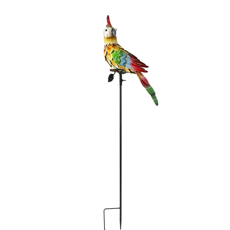 Garden Stake Outdoor Waterproof Decorative Metal Bird for Pathway Yard Lawn