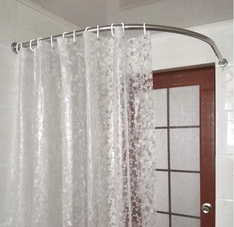 Amazon Hot Selling 2023 Peva Shower Curtain Pebble Design White Shower
