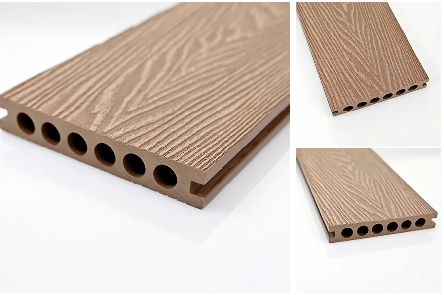 Outdoor Solid Fire-resistant Anti-uv Wpc Decking Covering Plank