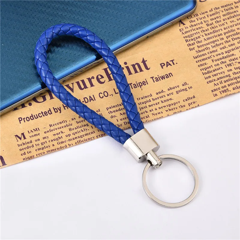 PU Leather Braided Woven Braided Leather Keychain Rope Rings For DIY Circle  Pendant Key Chains Bulk Car Keyrings Jewelry Accessories From Commo_dpp,  $0.31