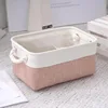 White and pink color scheme