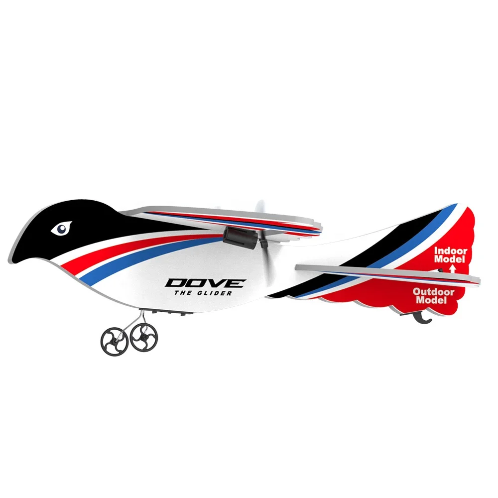 Latest Design Flying Pigeon Toy 2.4 GHz Remote Control Plane Durable MPP Foam RC Airplanes Toys for Kids with Colorful LED Light