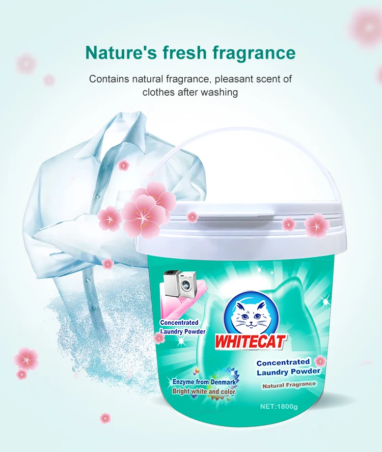 Contains natural fragrance, pleasant scent of clothes after washing