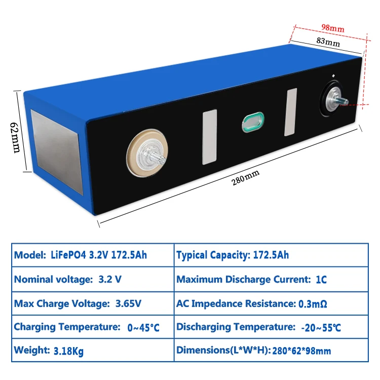 CA TL 1C LiFePO4 Prismatic Rechargeable FLP Lipo - Main Image