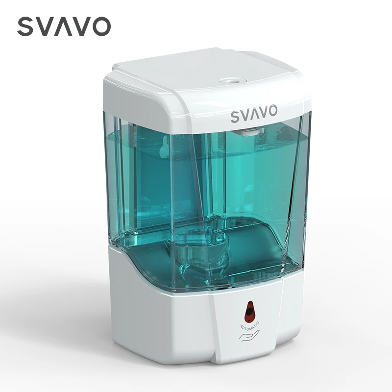 Distributeur De Savon Automatique Blanc - 600ml - Capteur Infrarouge - Design ABS