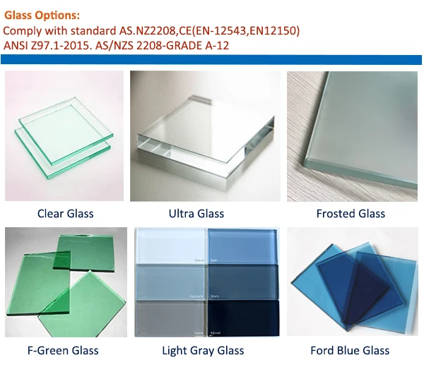 Australian Standards Aluminum U Channel Glass Railing For Pool /deck ...