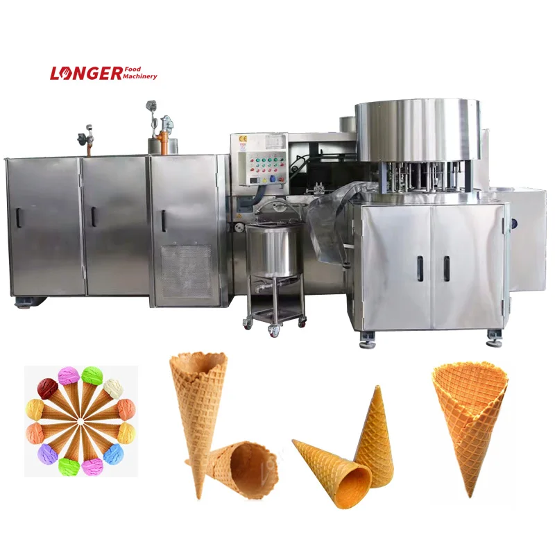 Automatic Waffle Cone Maker Production Line Biscuit Ice Cream Cone Making Machine Price