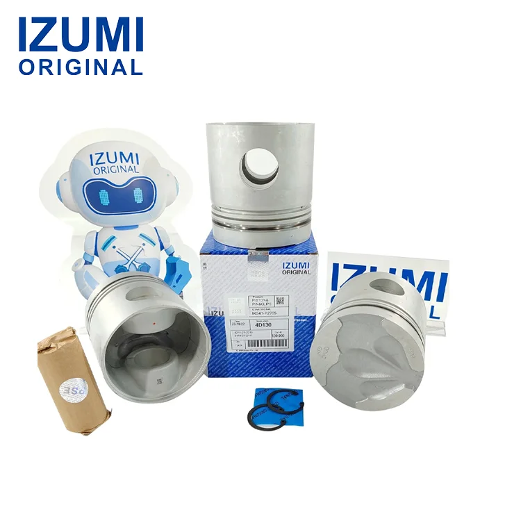ลูกสูบ IZUMI ORIGINAL สำหรับเครื่องยนต์คอมัตสึ พร้อมแหวนยึดหมุดลูกสูบ รุ่น 6110-33-2132