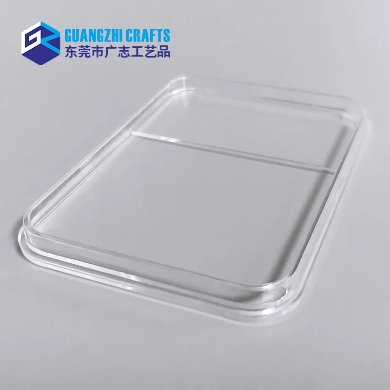 Rectangular Coin Storage Case Clear Plastic Coin Slab With White EVA Insert