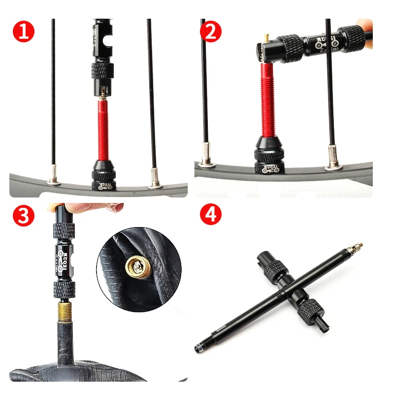MUQZI Bike Tire Valve Stem Core Remover Tool Aluminum Bicycle