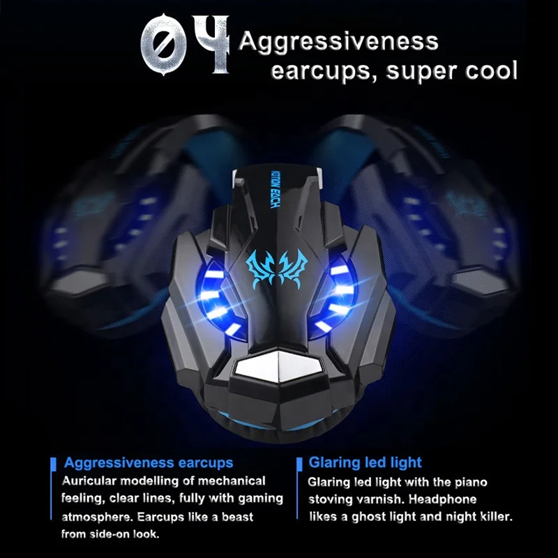 KOTION EACH G9000 Gaming Headset - LED Lights & Microphone KOTION EACH G9000 Gaming Headset - LED Lights & Microphone