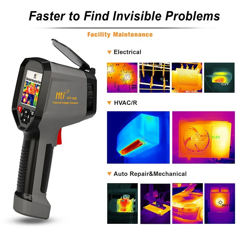 HTI H8 High Speed Thermographic Camera Handheld Thermal Imaging Infrared Camera with 384x288 Sensor