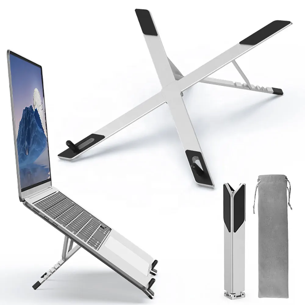 Folding Tablet Stand 360 Rotating Adjustable Trendy Flexible Universal Laptop Phone Holder Sjj006 Laudtec