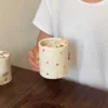Red pink hearts 300ml mug