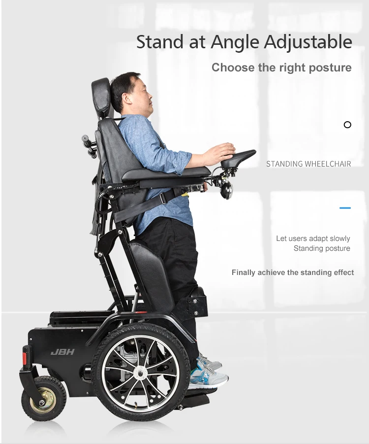 Standing Wheelchair Rehabilitation Therapy Supplies Black Electric ...