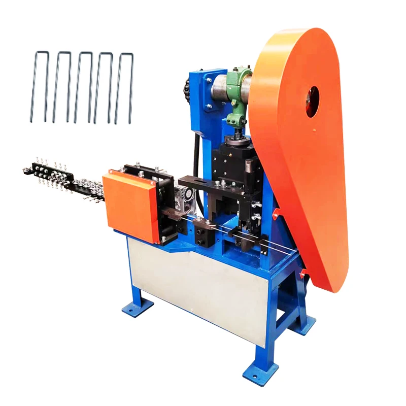 Machine Control System Count Accurate Stable Performance Long Service Life CNC Double Line Lawn Nail Making Machinery