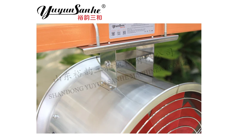 400mm Yuyun Sanhe Horizontal Air Circulation Exhaust Fan in Greenhouse
