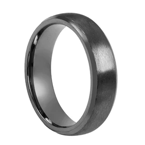 Hot Sell Gray Finger Ring Fashion Men Elegant Luxury Tantalum Mens Wedding Bands
