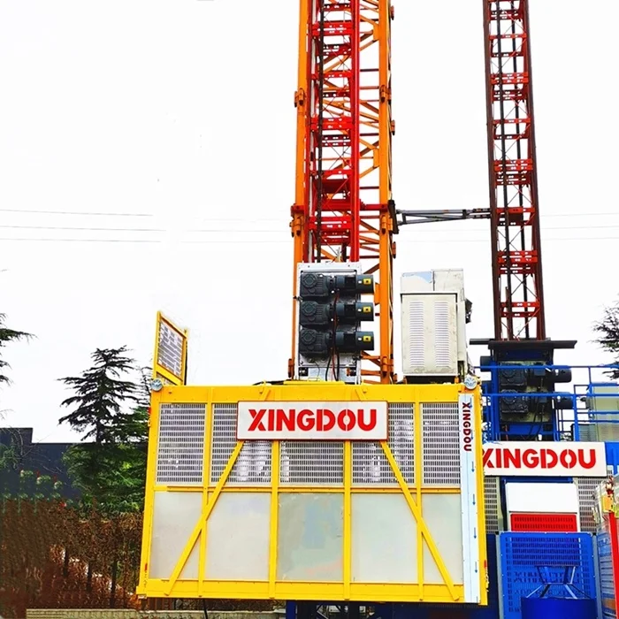 SC100 Building Construction Elevators for Lifting Cargo and Passengers