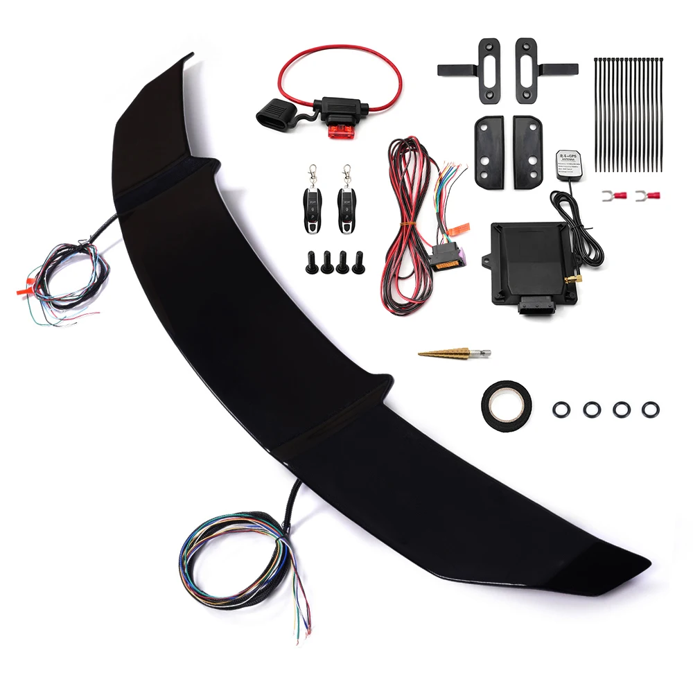 Universal Electric Automatic Rear Spoiler Carbon Fiber Gt Style