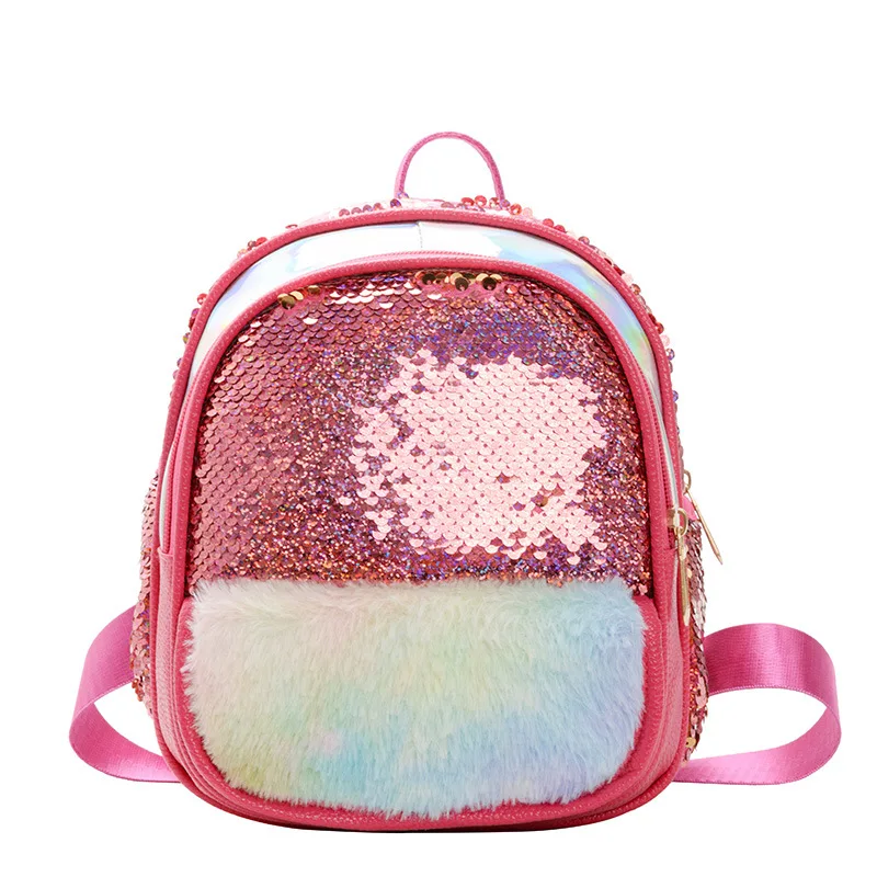 sequin backpack with name