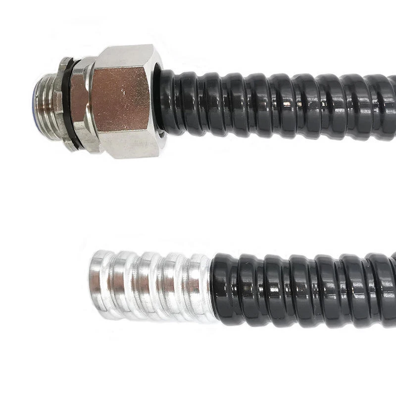 Conduit PVC Coated Liquid Tight 3/16'' 6mm 1/4'' 8mm 3/8'' 12mm 1/2'' 15mm GI Galvanized Stainless Steel Flexible Metal Conduit