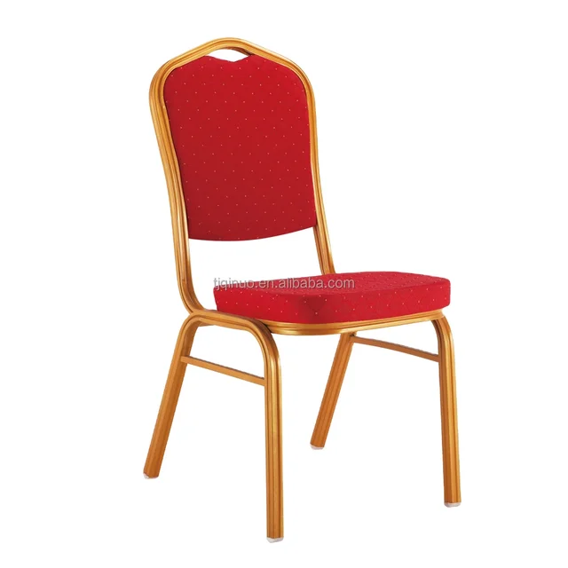 wholesale modern hotel furniture metal red banquet chairs for wedding from China