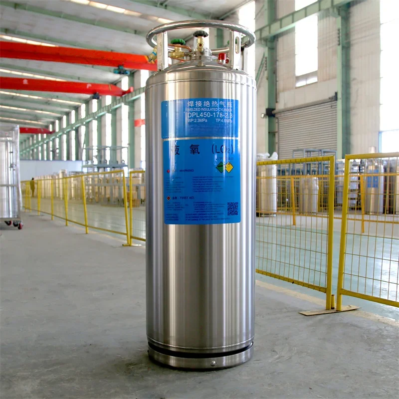 175L Cryogenic Liquid Storage Tank Stainless Steel Liquid Argon Nitrogen CO2 Dewar Tank