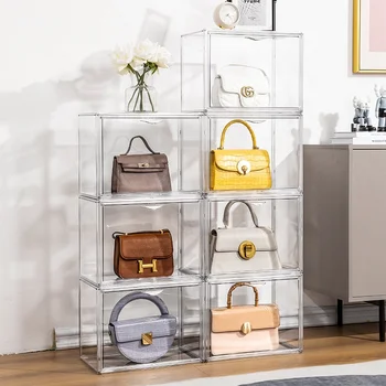 transparent storage container box Acrylic Display Case for Collectibles handbags