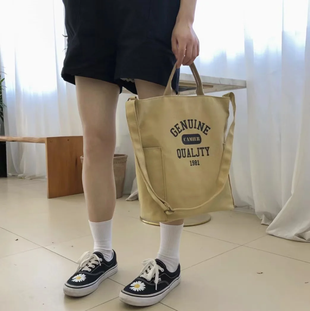 Cheap Customized Logo Tote Shopping Bag Cotton Canvas Bag Custom Silk