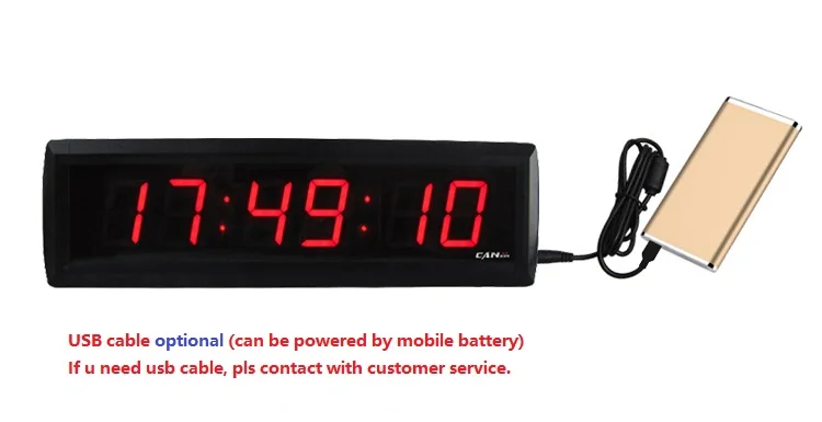 Đồng Hồ Kỹ Thuật Số Wifi Trong Nhà Không Dây Màu Vàng 6 Chữ Số 1.8 Inch Bán Chạy