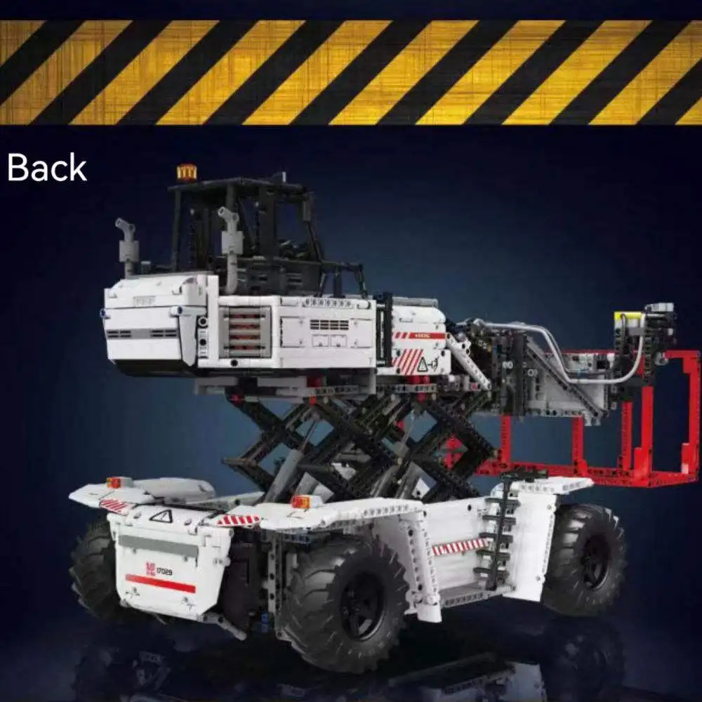 Mould King 17029 Technical Engineering RC Container Truck With Scissor Fork Lift Model Truck Building Block Kids Educational Toy