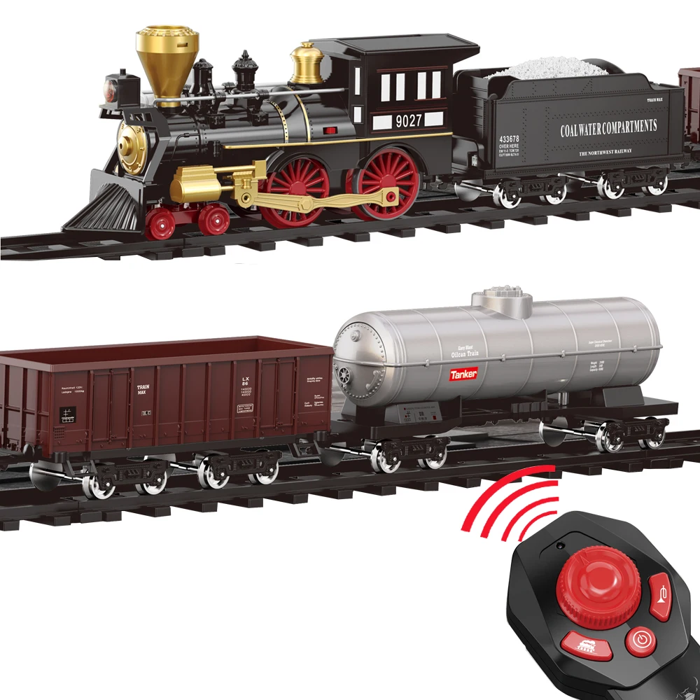 Huiye Train Set Toy With Remote Electric Train Toy Set With Ornament