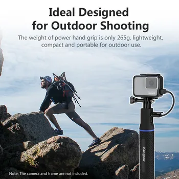 KingMa Go Pro Camera Accessories 5200mAh Power Bank Selfie Stick Hand Grip Monopod for GoPro Hero 5 6 7 8 Action Camera Portable product image