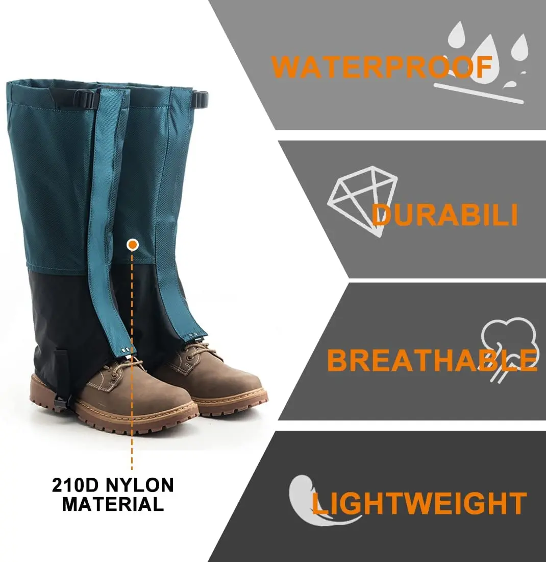 Woqi Outdoor Sports Camping Accessories Leg Gaiters For Skiing Walking