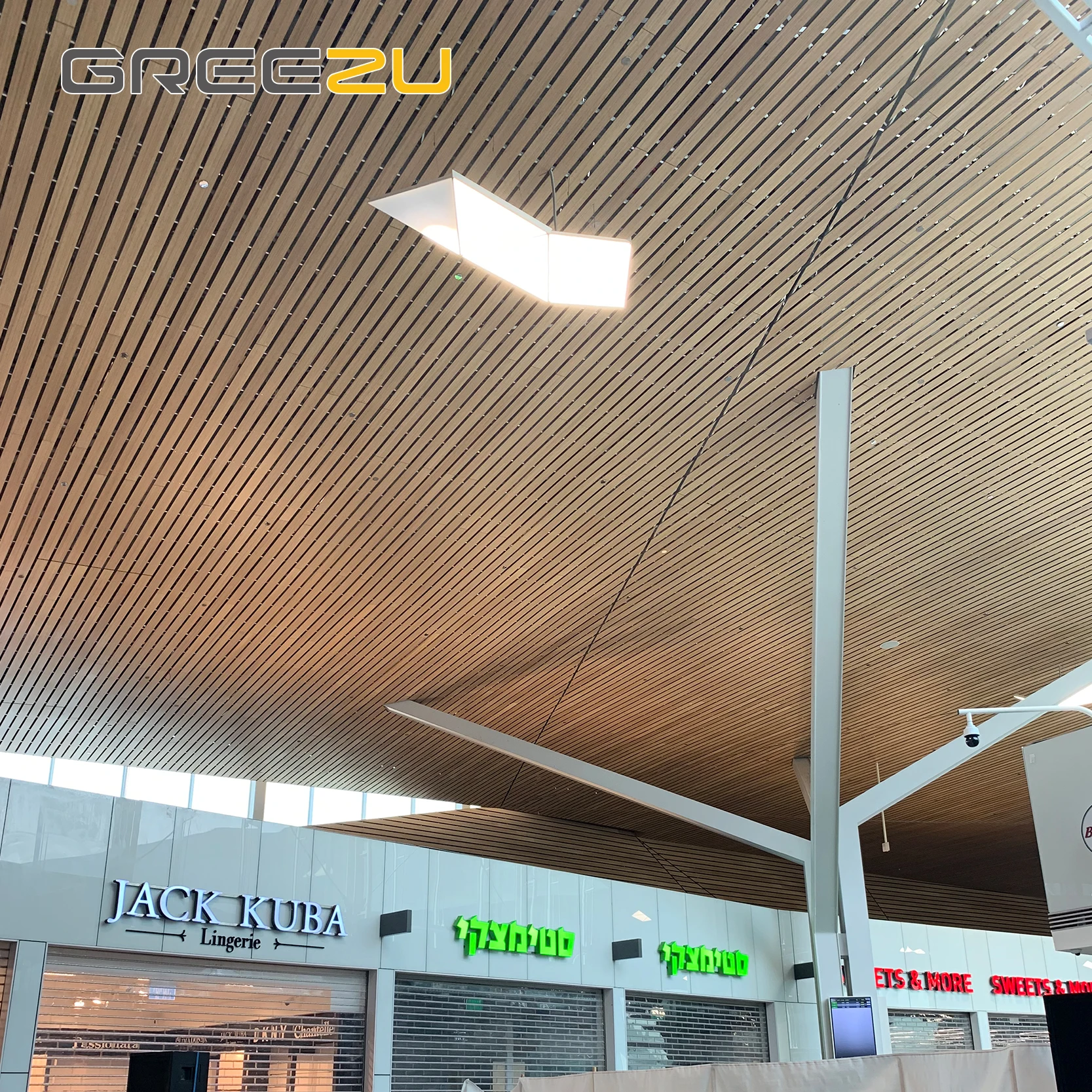 Fire Resistance Synthetic Bamboo Ceiling Systems Drap Ceiling ...