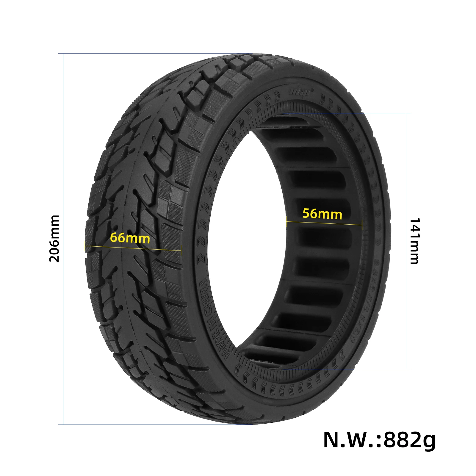 듀얼트론 미니 모터 스피드웨이 레저(프로) 전동 스쿠터용 울립 8.5*2.5/8.5*3 오프로드 솔리드 타이어 8.5*2.5 솔리드  고무 타이어