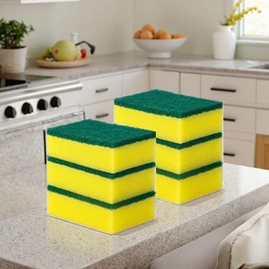 High Quality Good Price Heavy Duty Non Scratch Washing Sponge Kitchen Cleaning PU Sponges & Scouring Pads