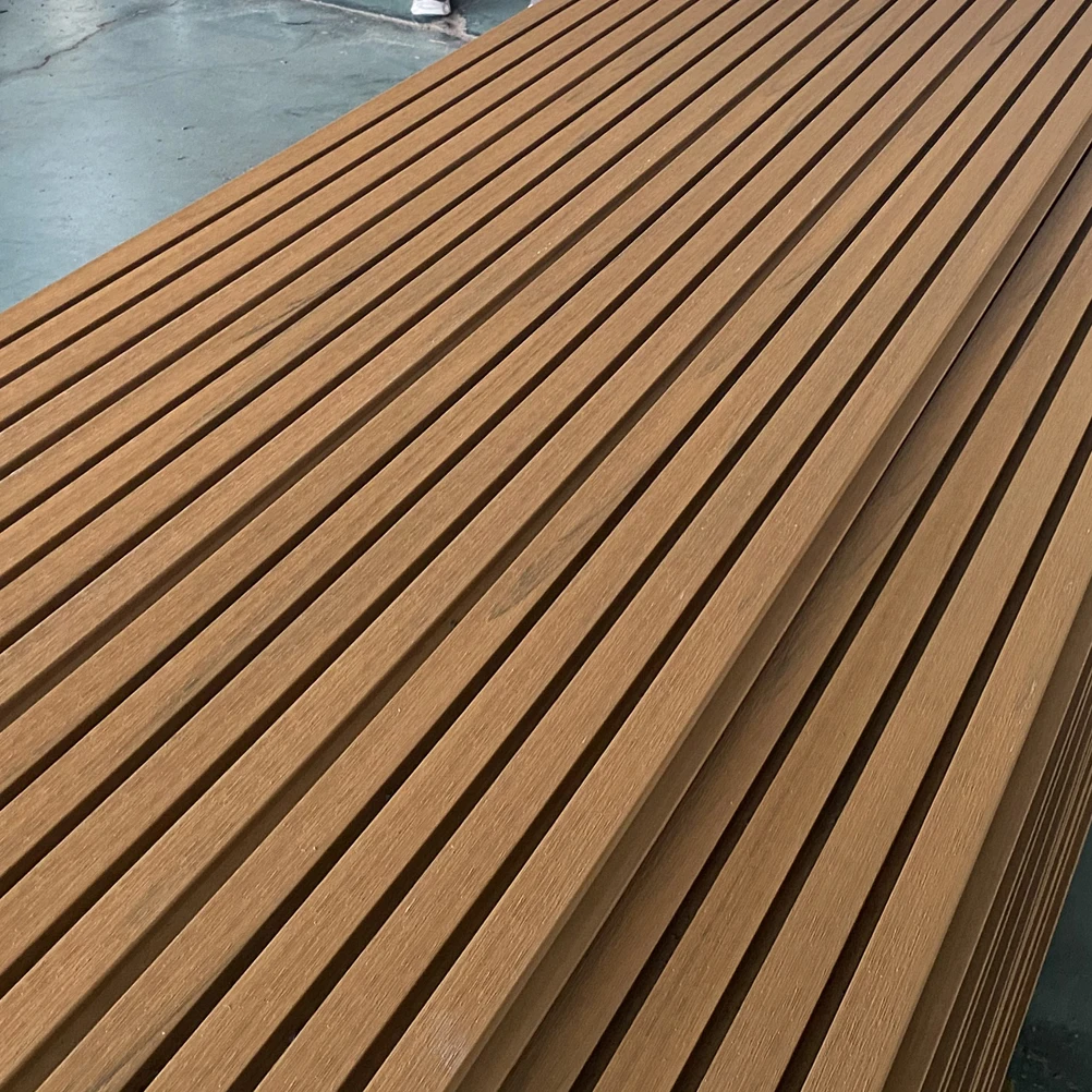 Waterproof Soundproof WPC Wall Panel Co-Extrusion Wood Cladding for Outdoor Exterior Wall PVC Ceilings in Strip Shape