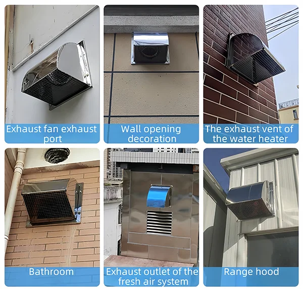 Wall-Mountable Square Vent