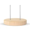 wooden base with 2 needles