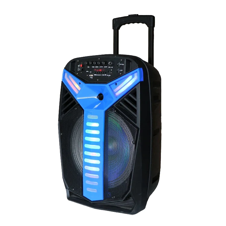 Portable Small Speaker with Trolley Dj Speaker Factory Party Speaker Trolley Multifunctional Bt Sound Box